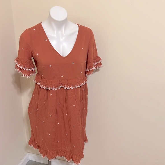 NEW Anthropologie Samia Ruffled Tunic Dress size 6 - Picture 2 of 14